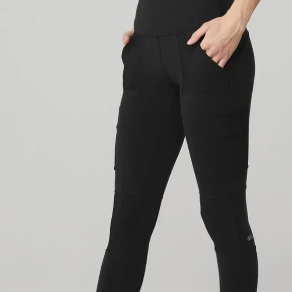 ALO Yoga | Pants & Jumpsuits | Alo Black Highwaist Cargo Legging Xs |  Poshmark